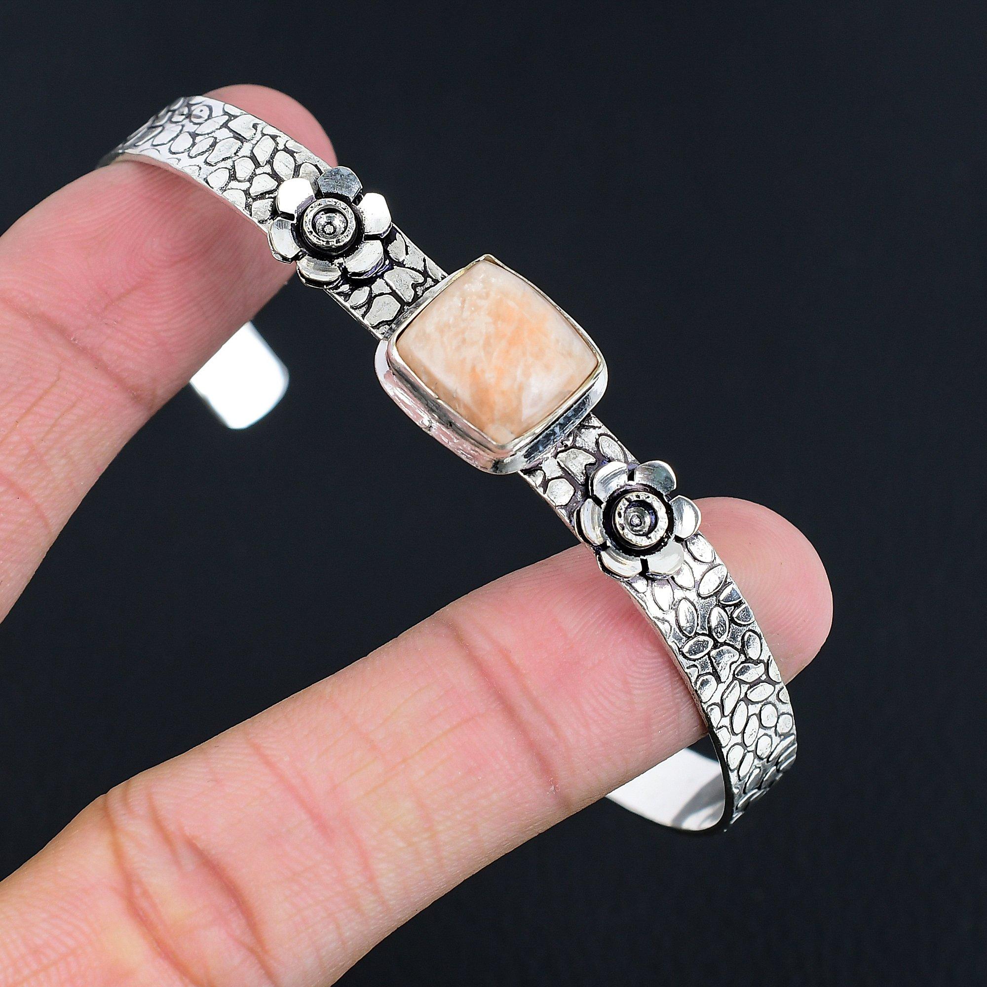 Memorial Day Deal Square Orange Aventurine Gemstone 925 Sterling Silver Bangle Adjustable
Memorial Day Deal Square Orange Aventurine Gemstone 925 Sterling Silver Bangle Adjustable