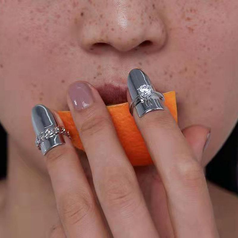 Korean Version of Fashion Temperament Rare Nail Ring Cold Wind Fingertip Ring Women s Model
Korean Version of Fashion Temperament Rare Nail Ring Cold Wind Fingertip Ring Women s Model