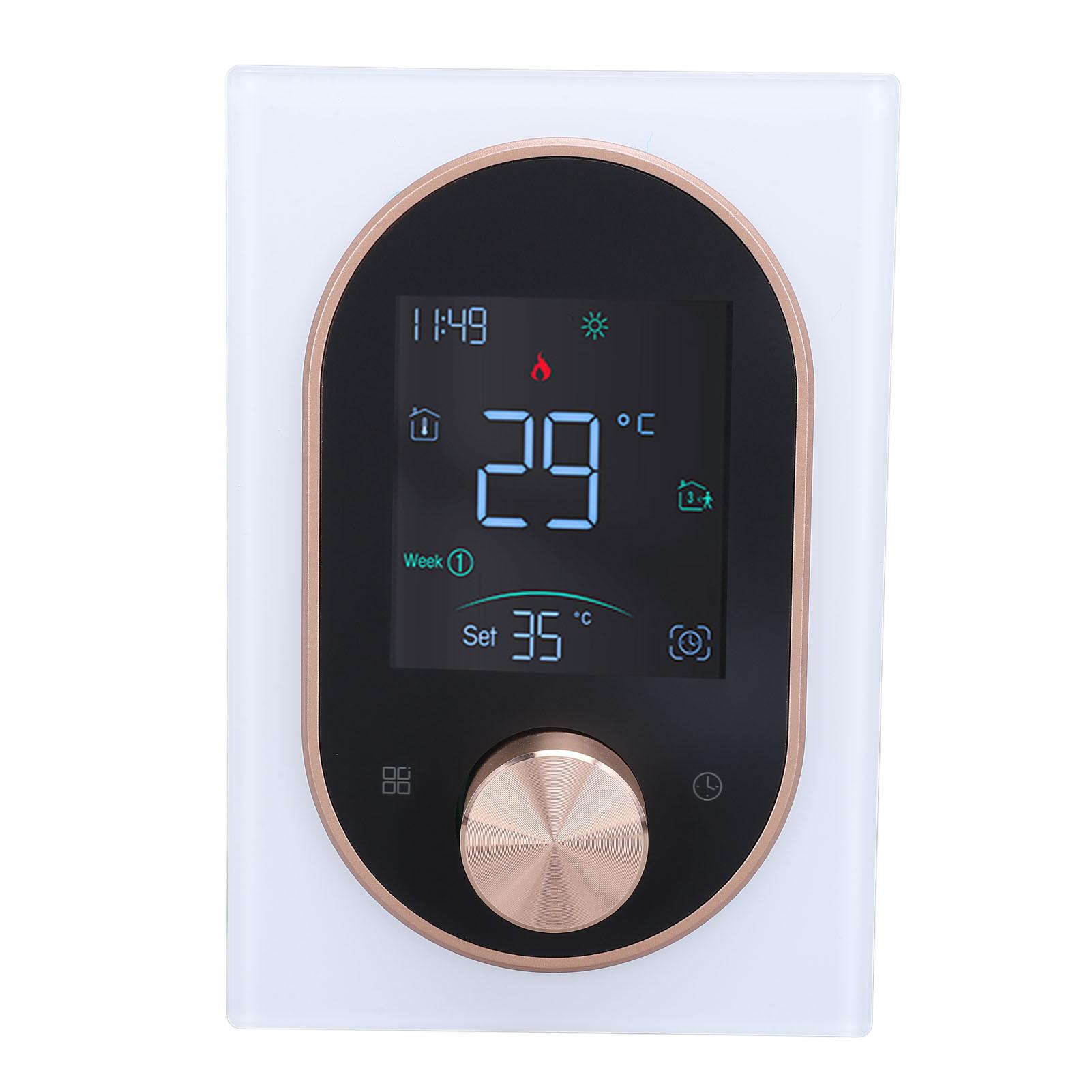 Smart Color Thermostat APP Programmable Touchscreen Knob Control Smart Temperature Controller AC Regular чорний
Smart Color Thermostat APP Programmable Touchscreen Knob Control Smart Temperature Controller AC Regular чорний