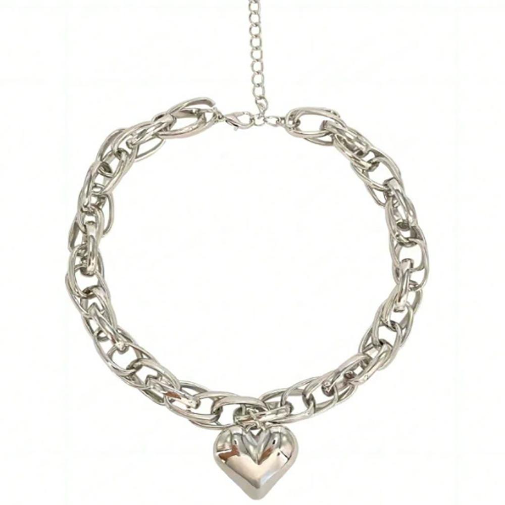 Unique Hip-Hop Street Style Double-Woven Thick Chain Heart-Shaped Pendant Necklace Trendy Gift For Parties Other
Unique Hip-Hop Street Style Double-Woven Thick Chain Heart-Shaped Pendant Necklace Trendy Gift For Parties Other