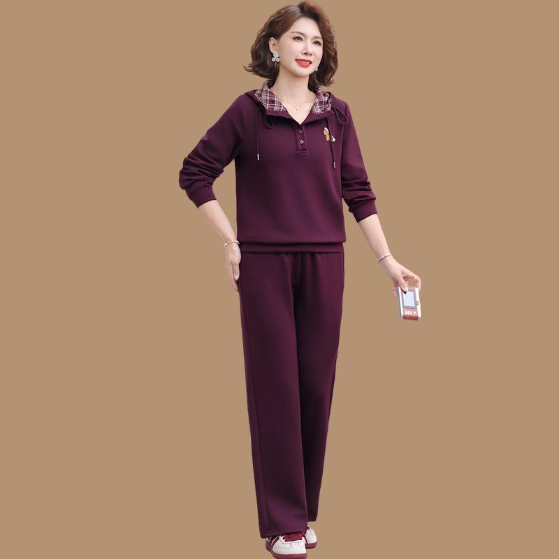 2026 Spring New Arrivals: Women s Hooded Sports Suit for Middle-aged & Elderly - Stylish Slimming Two-piece Casual Sweatshirt Set 2XL 105-120 jin
2026 Spring New Arrivals: Women s Hooded Sports Suit for Middle-aged & Elderly - Stylish Slimming Two-piece Casual Sweatshirt Set 2XL 105-120 jin