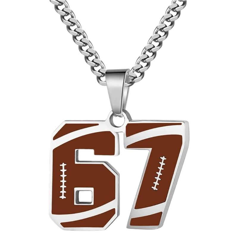 Кумедна necklace з підвіскою-цифрою 67, стійка до корозії нержавіюча сталь, ланцюжок на ключицю, аксесуар для соціальних заходів
Кумедна necklace з підвіскою-цифрою 67, стійка до корозії нержавіюча сталь, ланцюжок на ключицю, аксесуар для соціальних заходів