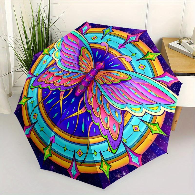 1pc Psychedelic Butterfly Mandala Umbrella with Plastic Handle,Suitable for All Seasons Home Travel Outdoor UmbrellaB1627
1pc Psychedelic Butterfly Mandala Umbrella with Plastic Handle,Suitable for All Seasons Home Travel Outdoor UmbrellaB1627