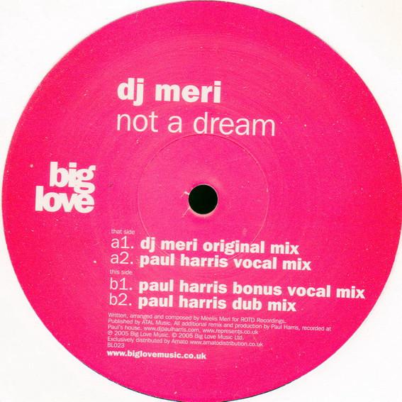 12-дюймовая пластинка DJ MERI - Not A Dream BL023 Big Love 2005 UK Dance & Electronica Б/У
12-дюймовая пластинка DJ MERI - Not A Dream BL023 Big Love 2005 UK Dance & Electronica Б/У