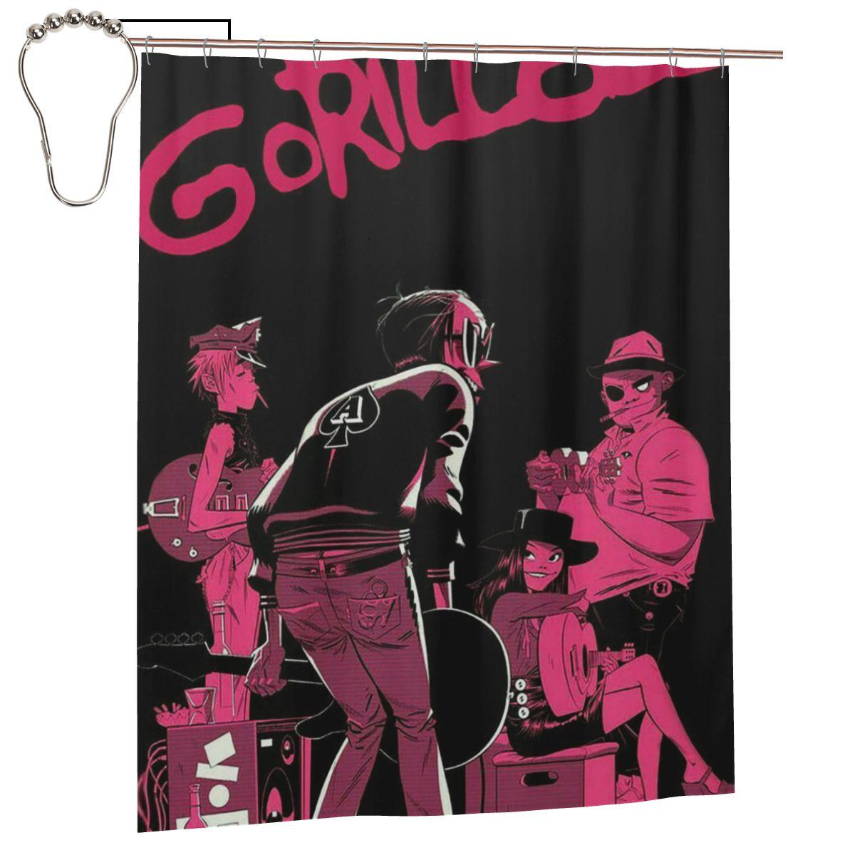 Gorillaz Symbol Shower Curtain Bathroom Polyester Waterproof Bath Curtains With Hooks W60H190(CM)-1 Pcs
Gorillaz Symbol Shower Curtain Bathroom Polyester Waterproof Bath Curtains With Hooks W60H190(CM)-1 Pcs