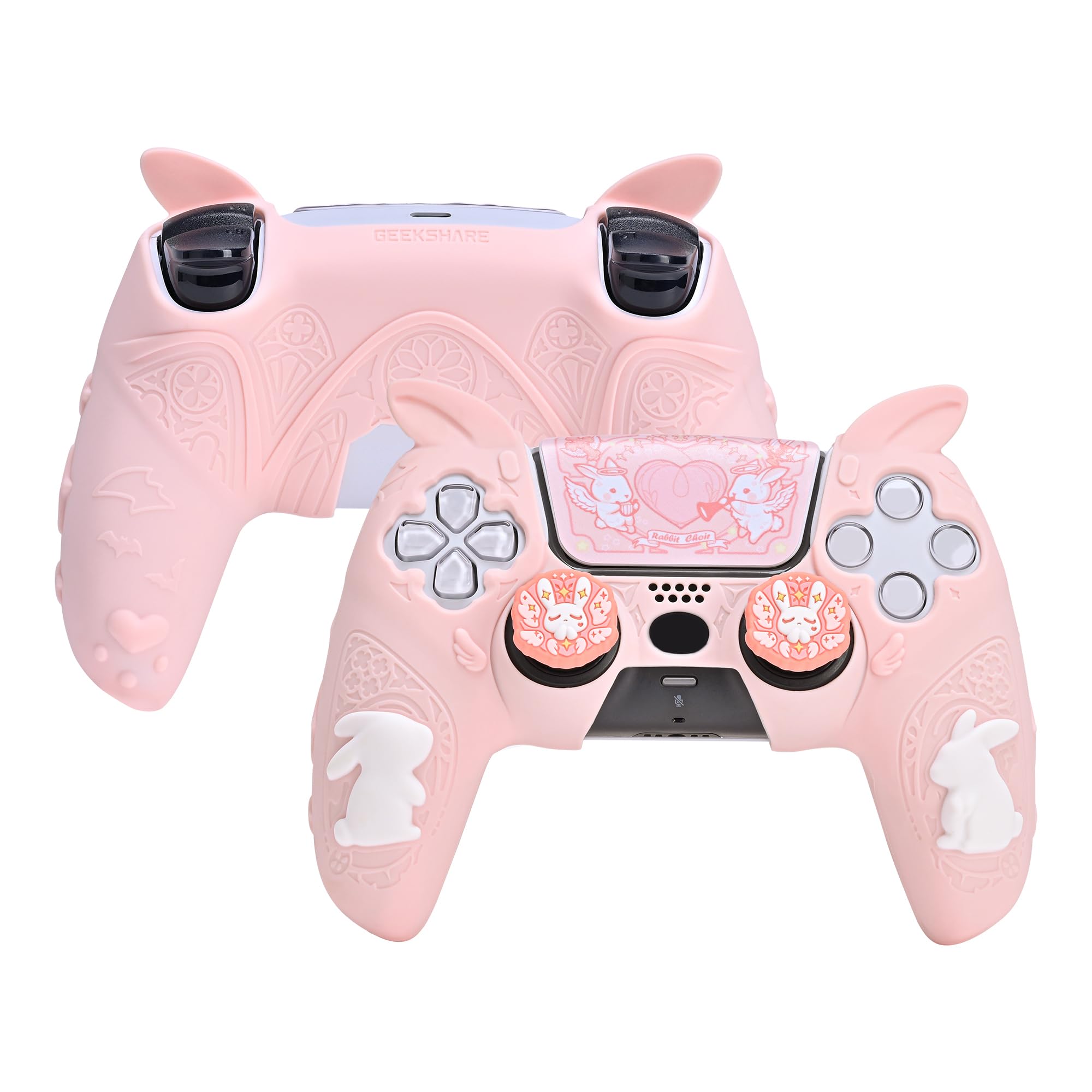 GeekShare PS5 Controller Silicone Soft Skin Compatible with PlayStation 5 PS5 Controller Cover and Protective Protective Easy to PS5 Protective Cute рожевий
GeekShare PS5 Controller Silicone Soft Skin Compatible with PlayStation 5 PS5 Controller Cover and Protective Protective Easy to PS5 Protective Cute рожевий