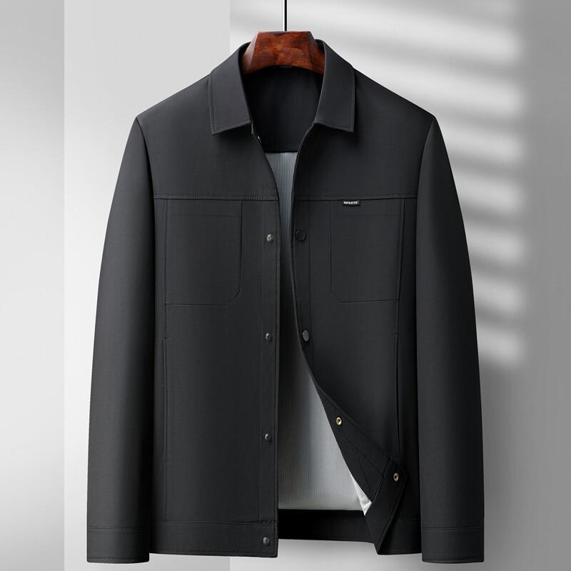 Весенне-осенняя куртка Новая мужская куртка с лацканами в стиле кэжуал для среднего и пожилого возраста 4XL чёрный
Весенне-осенняя куртка Новая мужская куртка с лацканами в стиле кэжуал для среднего и пожилого возраста 4XL чёрный