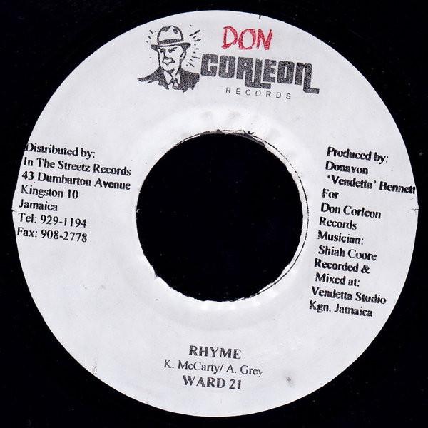 7inch Record WARD 21 - Rhyme NONE Don Corleon Rec 2003 Jamaica Reggae, Ska & Dub Used
7inch Record WARD 21 - Rhyme NONE Don Corleon Rec 2003 Jamaica Reggae, Ska & Dub Used