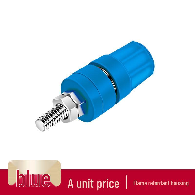 M4*36 Pure Copper 4mm Banana Socket 24A High Current Terminal Block with Grounding Post синій
M4*36 Pure Copper 4mm Banana Socket 24A High Current Terminal Block with Grounding Post синій