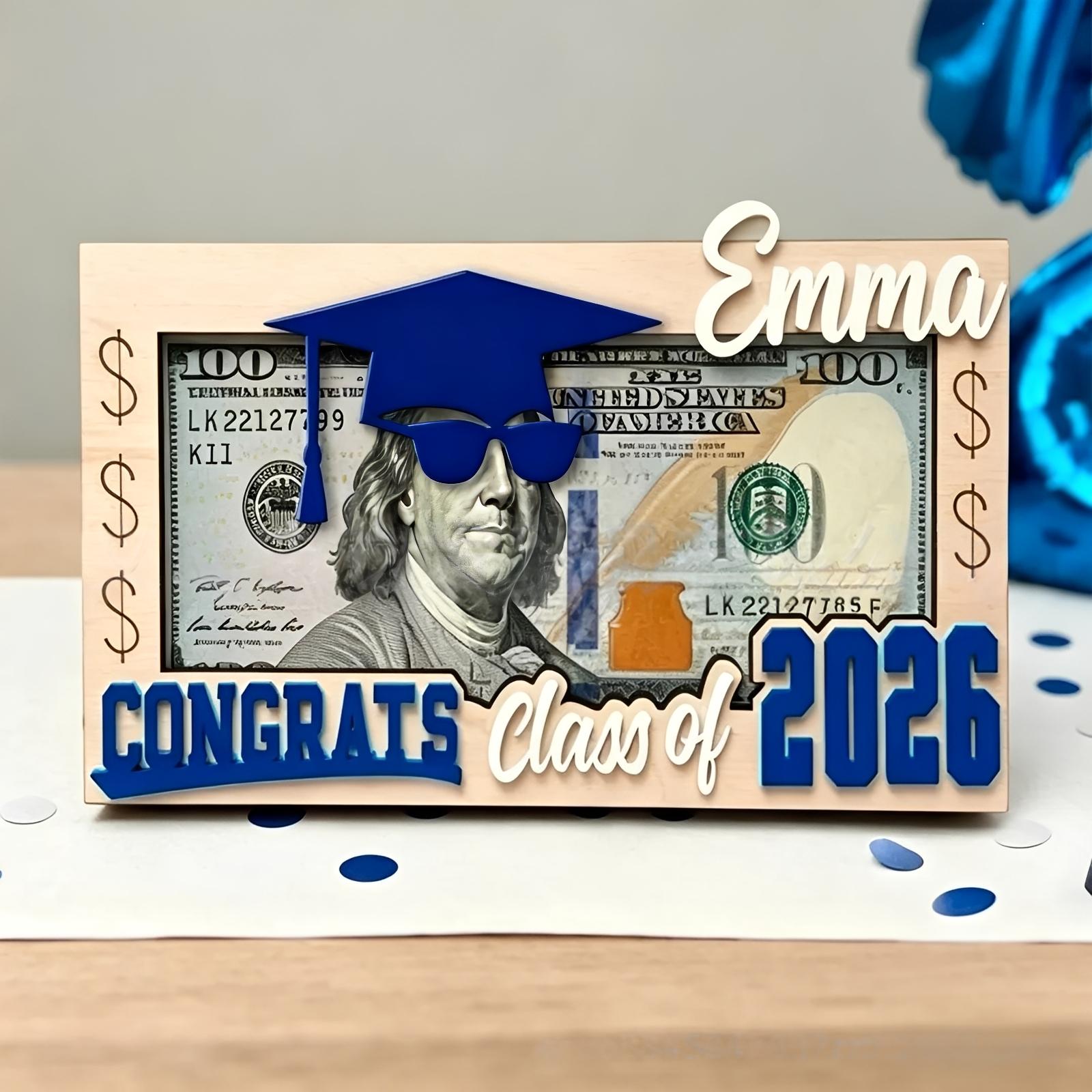 Graduation Money Holder Reusable Wooden Money Box Multi-Purpose Funny Cash Envelope for Graduation Parties/High & College синий
Graduation Money Holder Reusable Wooden Money Box Multi-Purpose Funny Cash Envelope for Graduation Parties/High & College синий