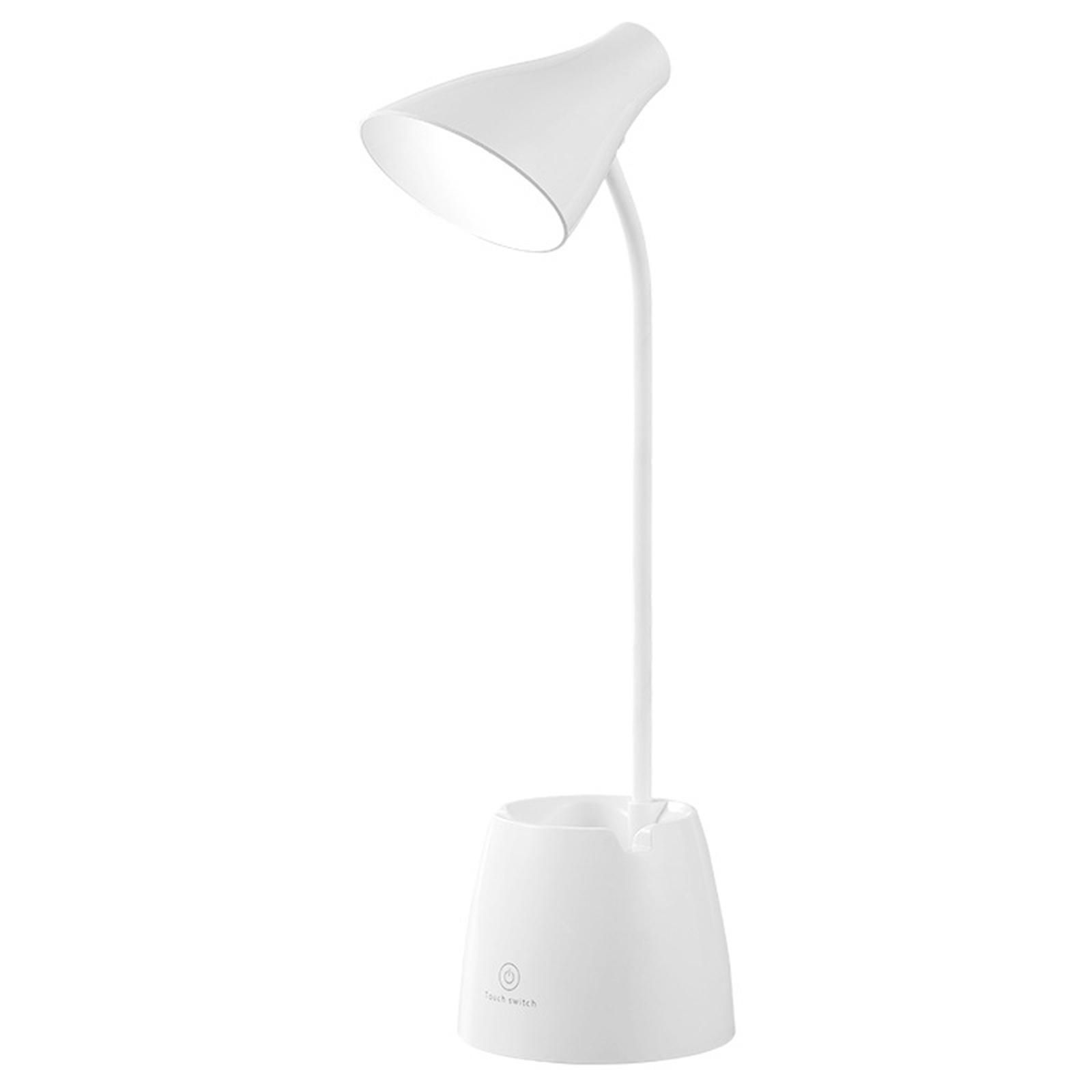 LED Rechargeable Touch Dimmable Desk Lamp with Flexible Neck and Pen Holder for Office Study Bedroom Lighting One Size білий
LED Rechargeable Touch Dimmable Desk Lamp with Flexible Neck and Pen Holder for Office Study Bedroom Lighting One Size білий