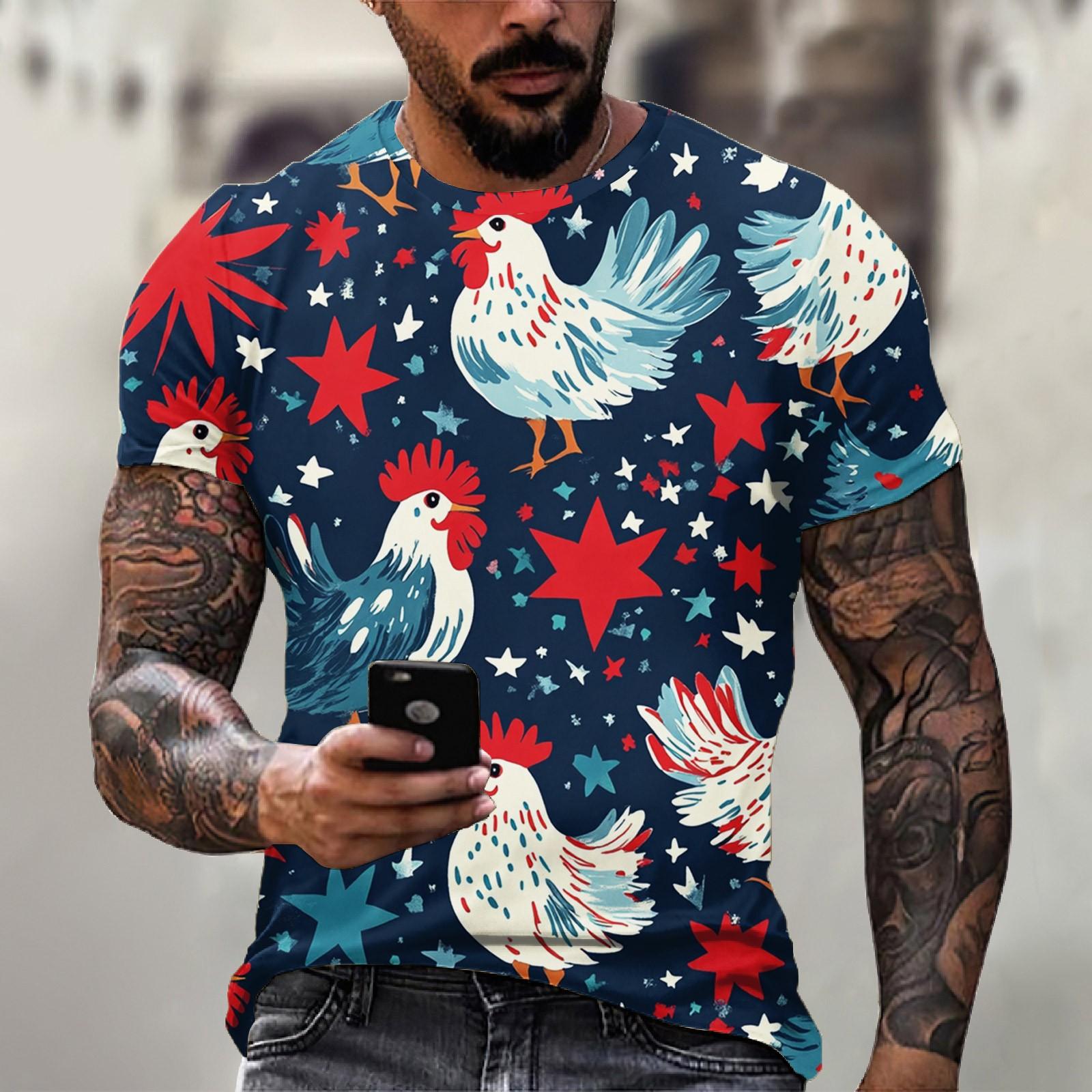 Мужская футболка с круглым вырезом и короткими рукавами с принтом «День независимости» M киноварь
Мужская футболка с круглым вырезом и короткими рукавами с принтом «День независимости» M киноварь