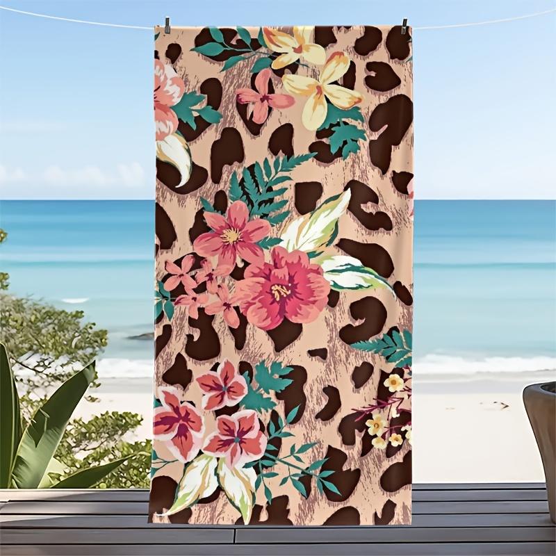 Leopard Floral Print Beach Towel Tropical Flower Animal Pattern Towel for Summer Vacation Pool Yoga Swimming W40*H60(CM)
Leopard Floral Print Beach Towel Tropical Flower Animal Pattern Towel for Summer Vacation Pool Yoga Swimming W40*H60(CM)