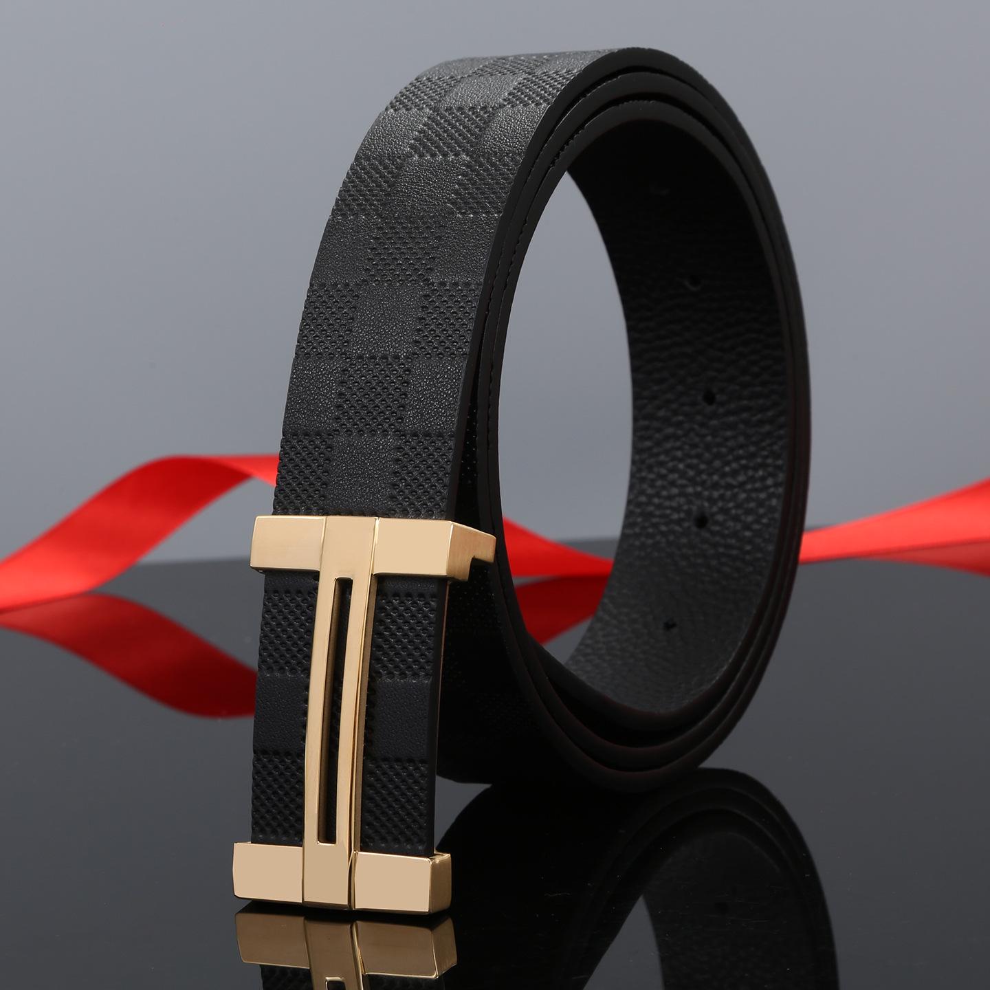 Мужской роскошный кожаный ремень с I-образной пряжкой из нержавеющей стали - Натуральная коровья кожа, клетчатый дизайн 110cm
Мужской роскошный кожаный ремень с I-образной пряжкой из нержавеющей стали - Натуральная коровья кожа, клетчатый дизайн 110cm