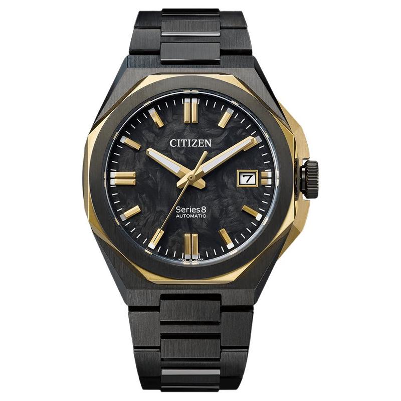 CITIZEN Series8 series 100 meters waterproof calendar fast date correction automatic/manual mechanical movement Steel Strap 39.3mm men s wa NB6086-54E чорний
CITIZEN Series8 series 100 meters waterproof calendar fast date correction automatic/manual mechanical movement Steel Strap 39.3mm men s wa NB6086-54E чорний