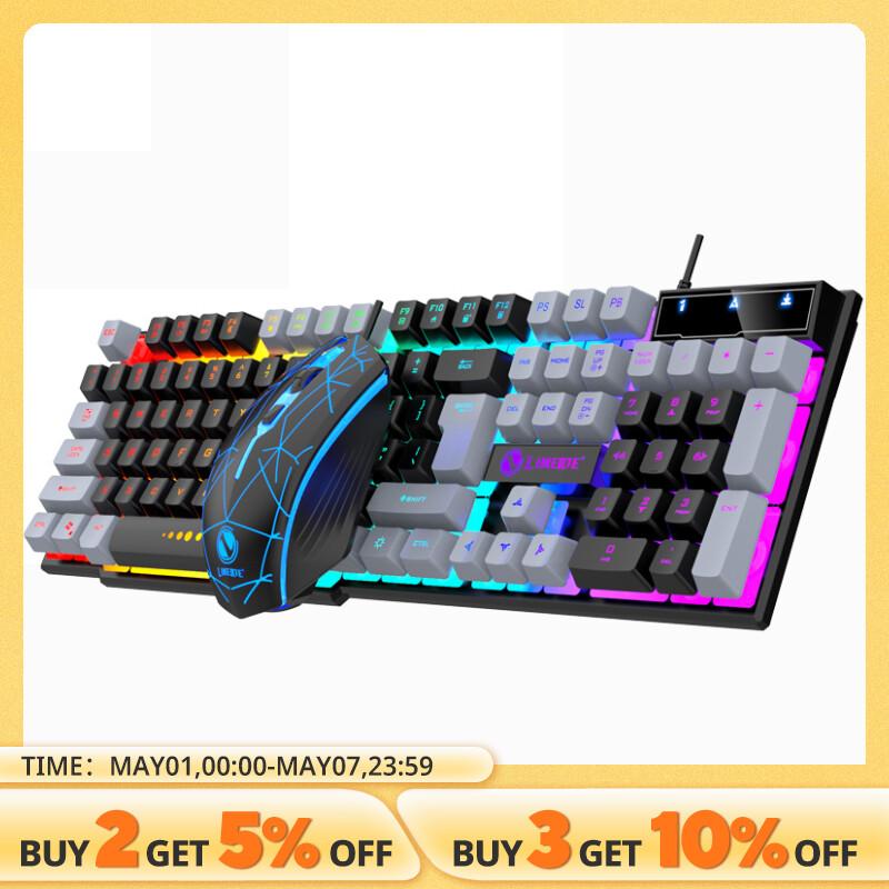 Wired Keyboard And Mouse Set Usb Luminous Mechanical Keyboard And Mouse Set For PC Laptop Computer Game Office
Wired Keyboard And Mouse Set Usb Luminous Mechanical Keyboard And Mouse Set For PC Laptop Computer Game Office