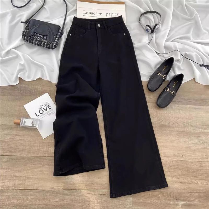 Women s Summer 2025 High-Waisted Wide-Leg Black Jeans - Slimming, Loose, Floor-Length Pants L
Women s Summer 2025 High-Waisted Wide-Leg Black Jeans - Slimming, Loose, Floor-Length Pants L