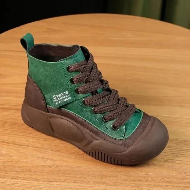 Новые горячие продажи на шнуровке, цветные, вулканизированные туфли, весна-осень, женские кроссовки с круглым носком и танкеткой, женские туфли на платформе 35 зелёный
Новые горячие продажи на шнуровке, цветные, вулканизированные туфли, весна-осень, женские кроссовки с круглым носком и танкеткой, женские туфли на платформе 35 зелёный