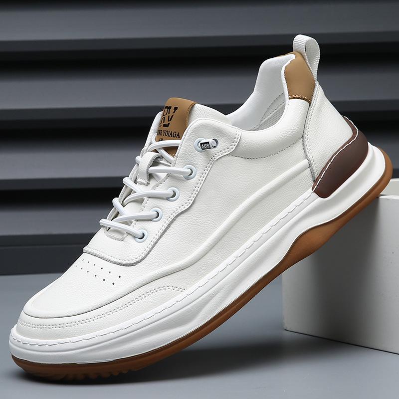 Leather men s shoes new spring versatile trend crooked head white shoes men s thick-soled breathable leather shoes men s casual board shoes 38 чорний
Leather men s shoes new spring versatile trend crooked head white shoes men s thick-soled breathable leather shoes men s casual board shoes 38 чорний