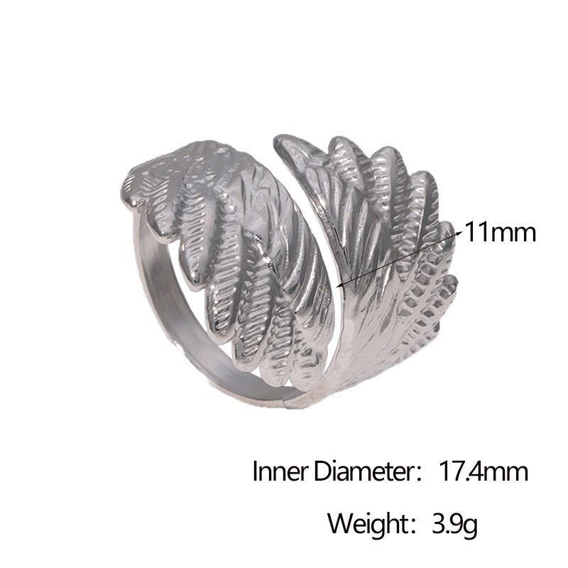Fashionable Exquisite Wings Ring Woman Men Designer Zircon Stainless Steel Adjustable Rings Stackable Accessories resizable
Fashionable Exquisite Wings Ring Woman Men Designer Zircon Stainless Steel Adjustable Rings Stackable Accessories resizable