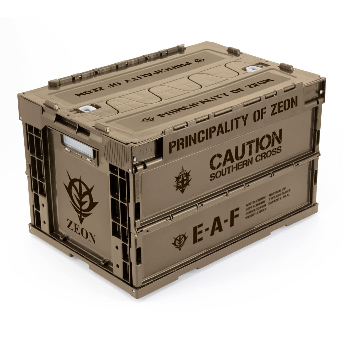 Mobile Suit Gundam Cucurrus Doan Island Principality of Zeon Army Folding Container TAN
Mobile Suit Gundam Cucurrus Doan Island Principality of Zeon Army Folding Container TAN