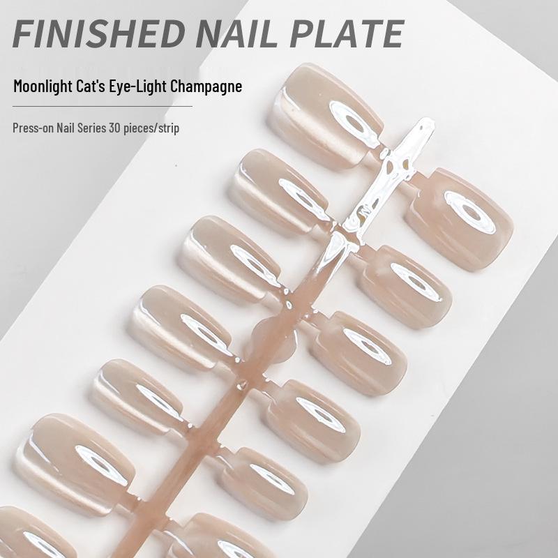 Champagne Ice Transparent Moonlight Cat Eye Nail Tips – Minimalist, Versatile, Wearable, Pure Desire
Champagne Ice Transparent Moonlight Cat Eye Nail Tips – Minimalist, Versatile, Wearable, Pure Desire