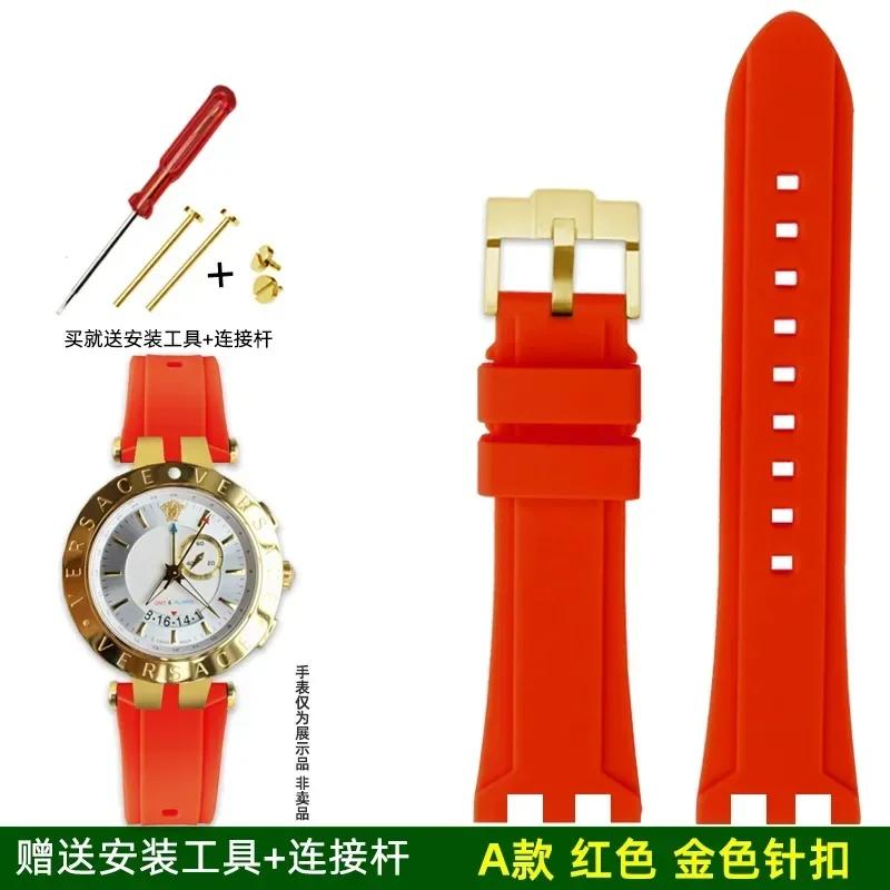 Двойной ремешок для часов Versace V-RACECHRONO, силиконовый резиновый браслет 24 мм, ремешок для часов GTM, аксессуары, браслет 24mm
Двойной ремешок для часов Versace V-RACECHRONO, силиконовый резиновый браслет 24 мм, ремешок для часов GTM, аксессуары, браслет 24mm