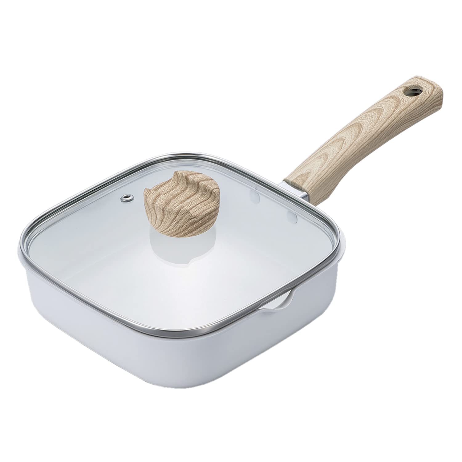 Bestco Ceramic IH Mini Grill Pan 18 x 18cm with Glass Lid Square Snow White Days Cerati ND-6761
Bestco Ceramic IH Mini Grill Pan 18 x 18cm with Glass Lid Square Snow White Days Cerati ND-6761