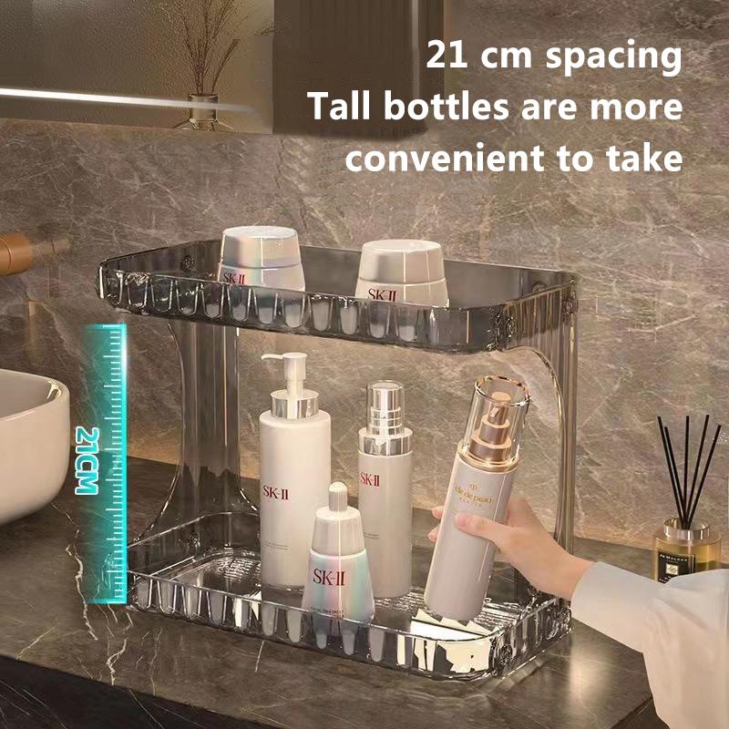 Bathroom Cosmetics Storage Rack Toilet Double Layer Clear Perfume Holder Skincare Makeup Organizer Cosmetic Storage Shelf
Bathroom Cosmetics Storage Rack Toilet Double Layer Clear Perfume Holder Skincare Makeup Organizer Cosmetic Storage Shelf