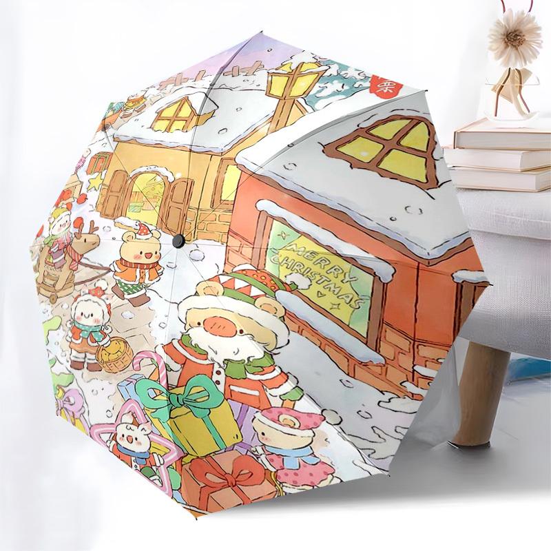 1pc Christmas Festival Gift: Automatic Opening/Closing Umbrella with Foldable Design, 8-Bone Iron Frame, Outdoor Use, Suitable for Fans, Travel, Daily
1pc Christmas Festival Gift: Automatic Opening/Closing Umbrella with Foldable Design, 8-Bone Iron Frame, Outdoor Use, Suitable for Fans, Travel, Daily