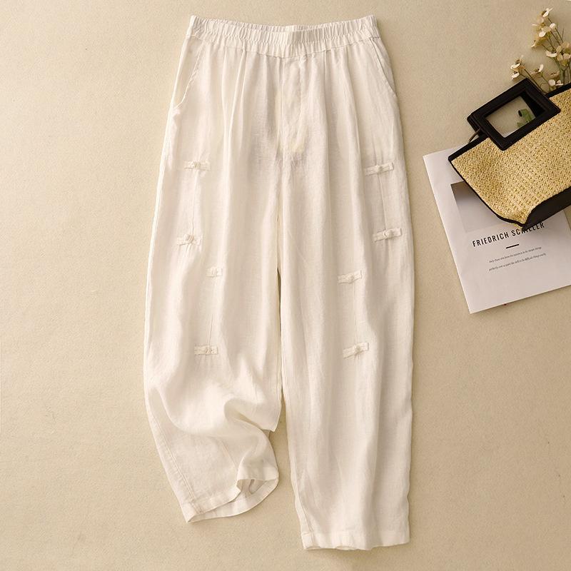 Реальное фото лето новый литературный свободный однотонный хлопок и лен эластичная талия пряжка брюки галифе брюки длиной девять десятых женщины 2XL белый
Реальное фото лето новый литературный свободный однотонный хлопок и лен эластичная талия пряжка брюки галифе брюки длиной девять десятых женщины 2XL белый