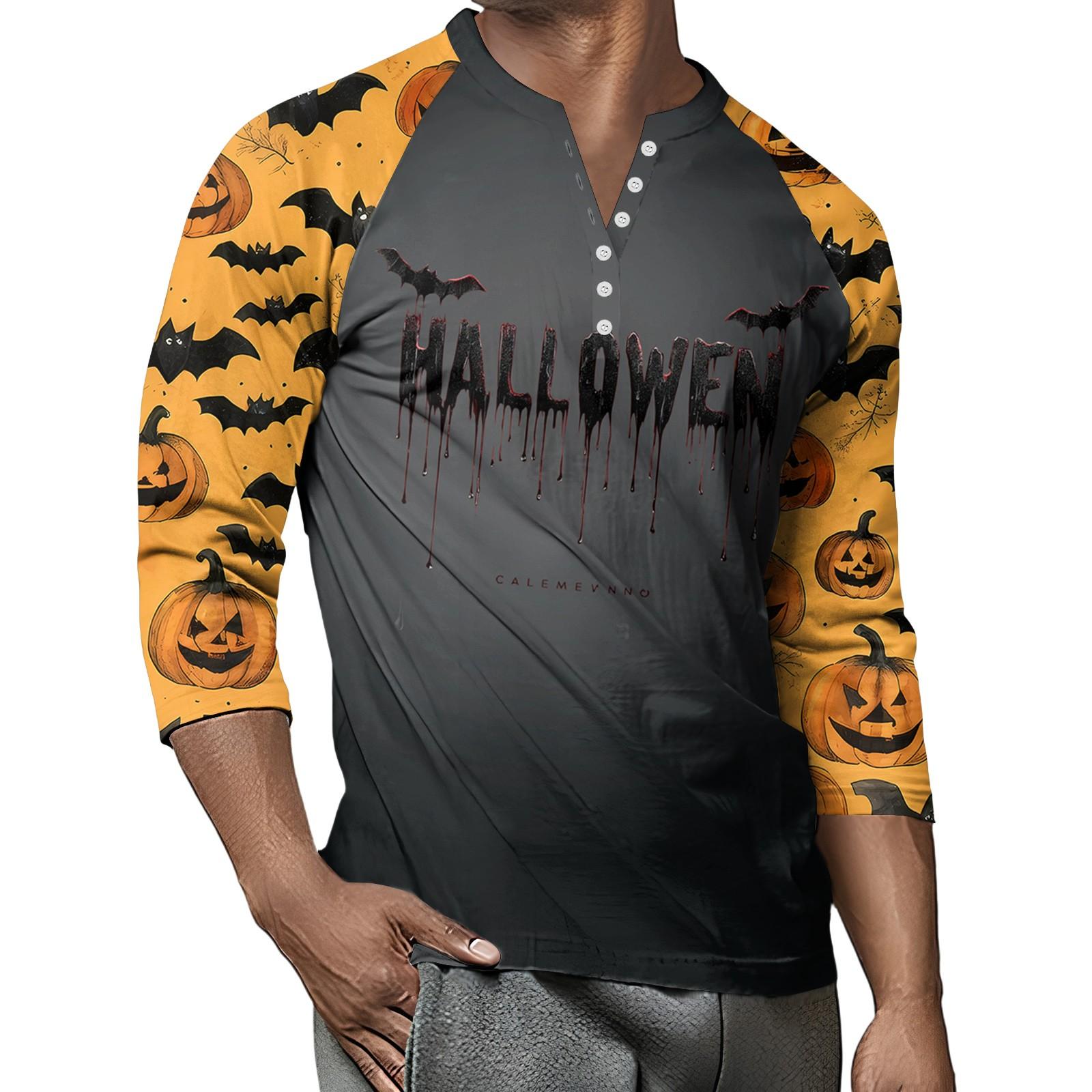 Мужской контрастный топ реглан на пуговицах с рукавом 3/4 S
Мужской контрастный топ реглан на пуговицах с рукавом 3/4 S