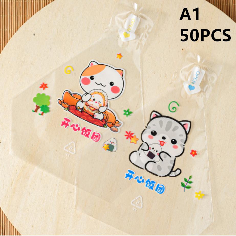 50/100Pcs Lovely Cartoon Triangle Rice Ball Packing Bag Seaweed Onigiri Sushi Bento Making Mold Bento Accessories Sushi Bags
50/100Pcs Lovely Cartoon Triangle Rice Ball Packing Bag Seaweed Onigiri Sushi Bento Making Mold Bento Accessories Sushi Bags