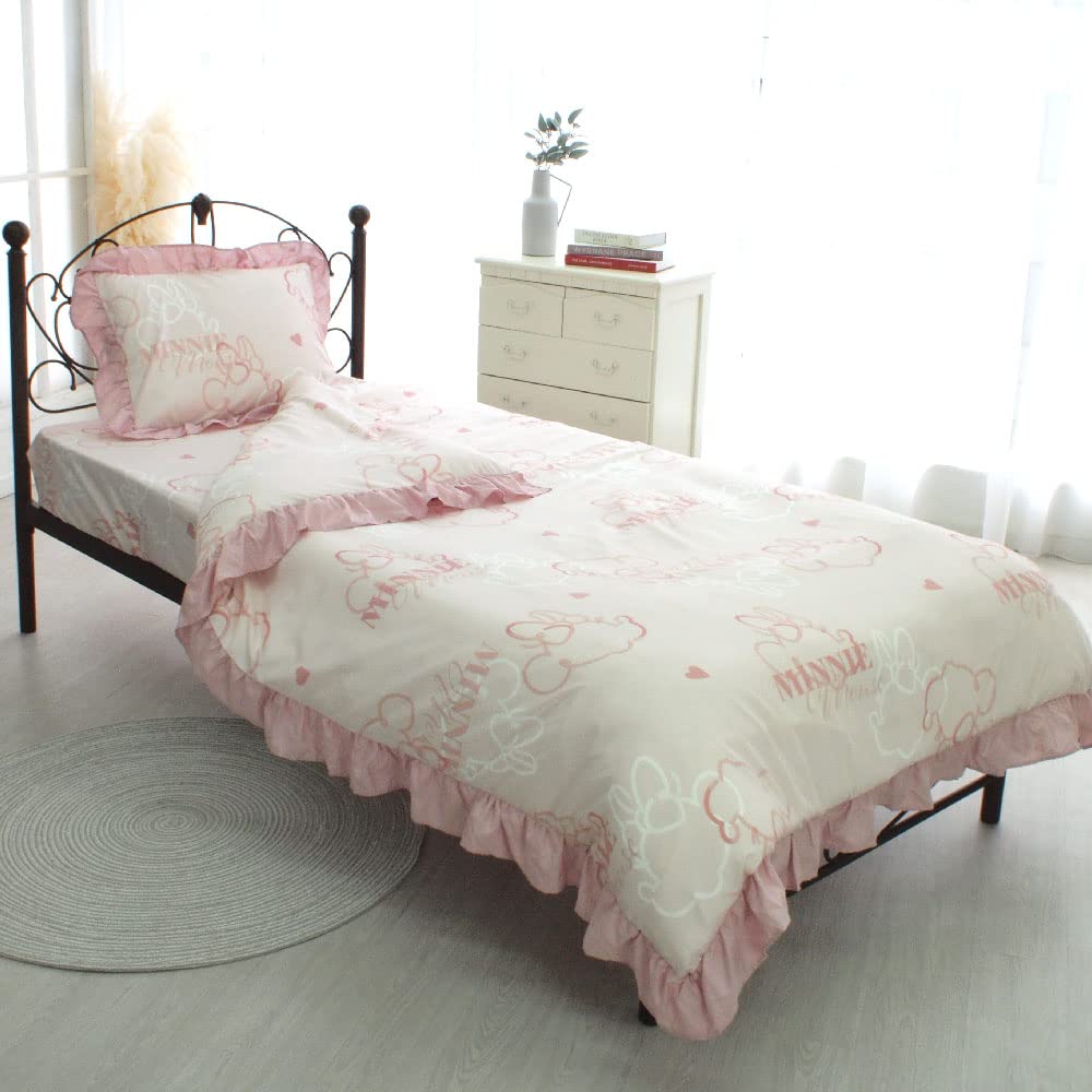 Disney Minnie Mouse Volume Frill Duvet Cover Set Duvet Single Size Minnie Mouse Character Design Long 3-Piece (Pillowcase, Sheet, Cover) (SB-632-D) -
Disney Minnie Mouse Volume Frill Duvet Cover Set Duvet Single Size Minnie Mouse Character Design Long 3-Piece (Pillowcase, Sheet, Cover) (SB-632-D) -
