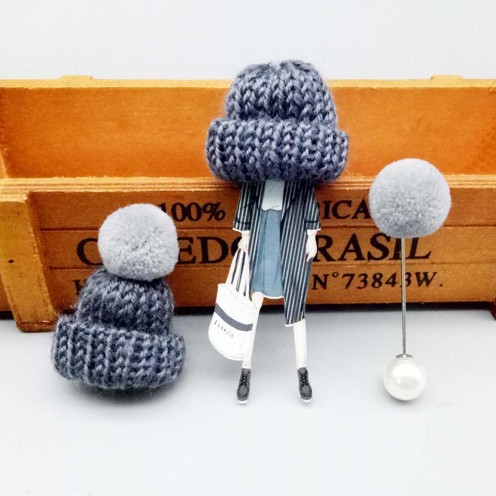 3PCS Set Wool Cap Girl Brooches for Women Acrylic Pins Boys Girls Pompom Bag Sweater Coat Jewelry Accessories Birthday Gift
3PCS Set Wool Cap Girl Brooches for Women Acrylic Pins Boys Girls Pompom Bag Sweater Coat Jewelry Accessories Birthday Gift