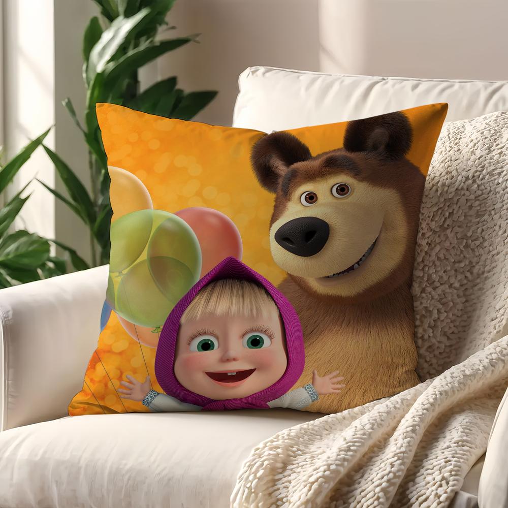 Cartoon M-Masha And The B-Bears cute cushion cover Pillow Cover Home Sofa living Decoration Room Office Car Nordic Simplicity 18x18Inch
Cartoon M-Masha And The B-Bears cute cushion cover Pillow Cover Home Sofa living Decoration Room Office Car Nordic Simplicity 18x18Inch
