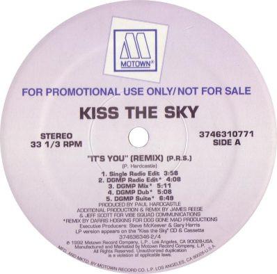 12inch Record KISS THE SKY - It s You (Remix) 3746310771 Motown 1992 US Dance & Electronica Used
12inch Record KISS THE SKY - It s You (Remix) 3746310771 Motown 1992 US Dance & Electronica Used
