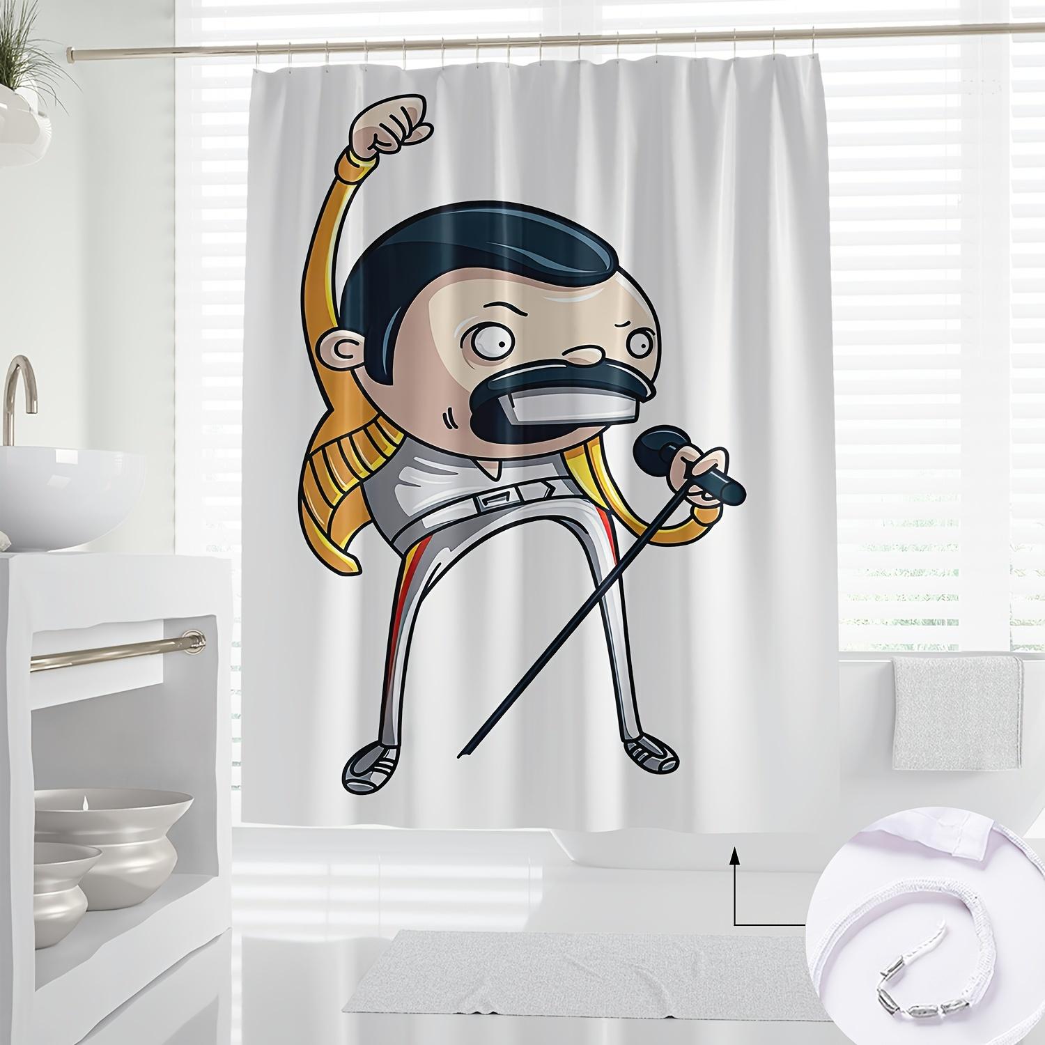 Modern Cartoon Fashion Humor Shower Curtain, Digital Print, Machine Washable Polyester, Includes Hooks, Knit Weave W60H190(CM)-1 Pcs
Modern Cartoon Fashion Humor Shower Curtain, Digital Print, Machine Washable Polyester, Includes Hooks, Knit Weave W60H190(CM)-1 Pcs