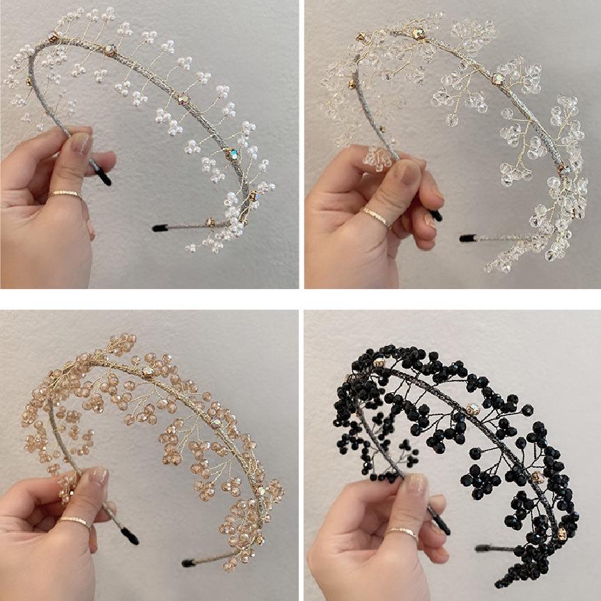 Korean Crystal Fairy Beaded Headband: Elegant, Versatile, Retro Bridal Hair Accessory
Korean Crystal Fairy Beaded Headband: Elegant, Versatile, Retro Bridal Hair Accessory