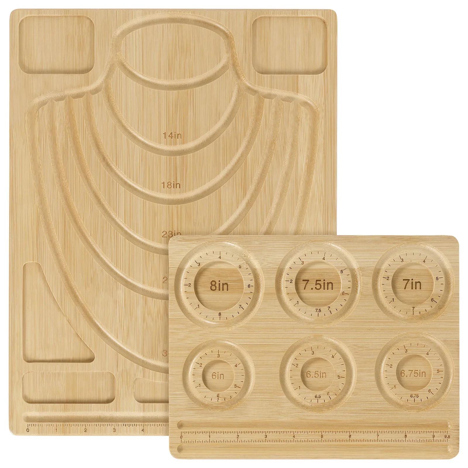 2 Pcs Bamboo Bead Board Jewelry Making Tray Partition Design with Size Markings Easy to Use for DIY Necklaces Bracelets
2 Pcs Bamboo Bead Board Jewelry Making Tray Partition Design with Size Markings Easy to Use for DIY Necklaces Bracelets