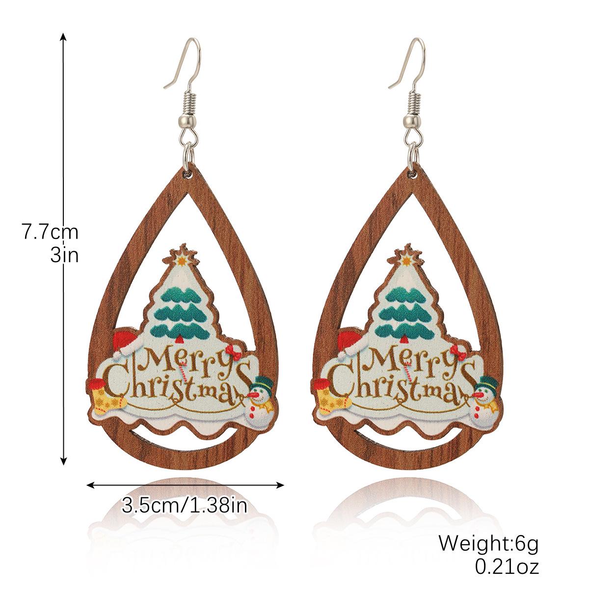 Trendy Snowflake & Santa Wooden Christmas Earrings
Trendy Snowflake & Santa Wooden Christmas Earrings