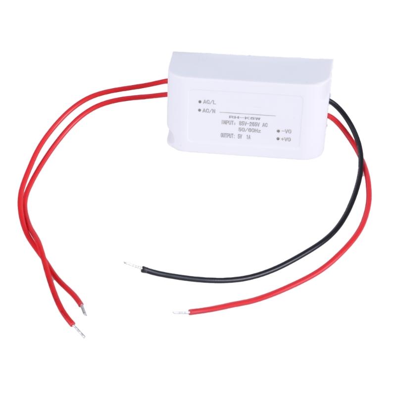 Alternating to Direct Current Voltages Converter AC85V-265V to DC5V1A Power Adjuster Voltages Regulator Step-down Module 1
Alternating to Direct Current Voltages Converter AC85V-265V to DC5V1A Power Adjuster Voltages Regulator Step-down Module 1
