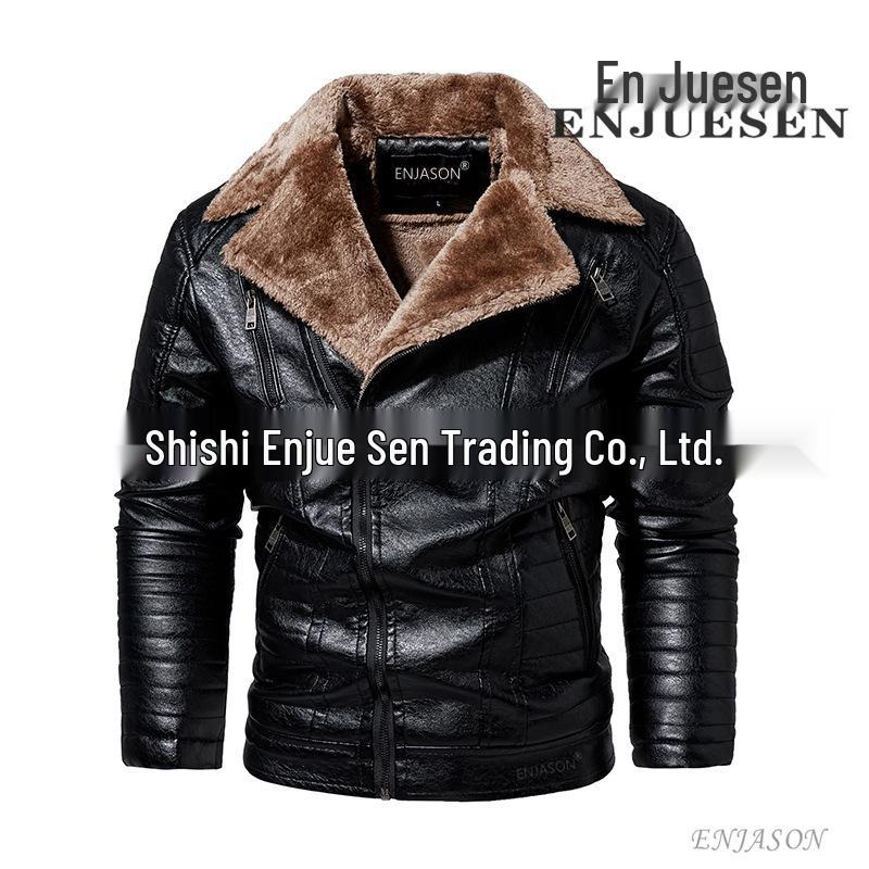 Cross2025 Men s Tough Guy PU Leather Jacket with Asymmetrical Zipper and Velvet Suit Collar 2XL чорний
Cross2025 Men s Tough Guy PU Leather Jacket with Asymmetrical Zipper and Velvet Suit Collar 2XL чорний