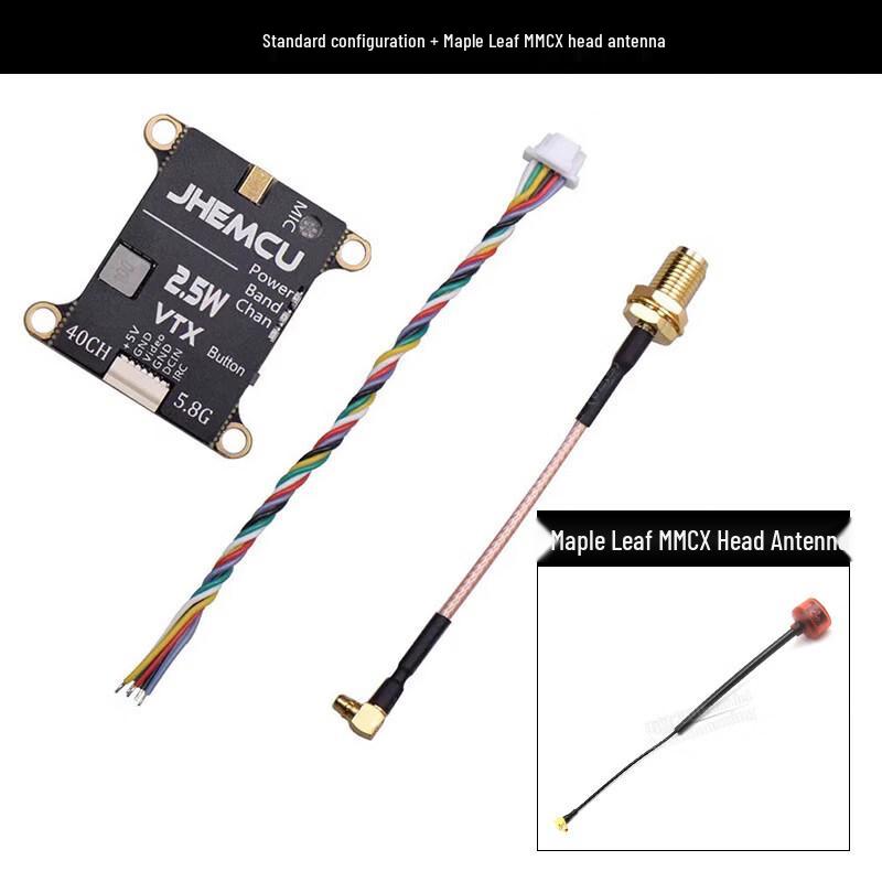 JHEMCU 5.8G FPV Analog VTX 2.5W with OSD & Mic
JHEMCU 5.8G FPV Analog VTX 2.5W with OSD & Mic