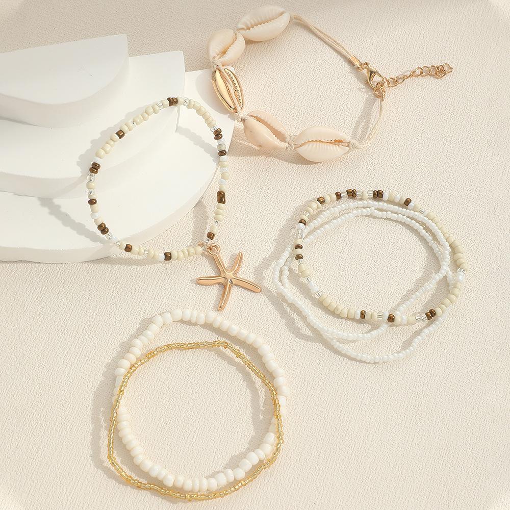 7 PCS Beach Style Shell Charms Rope Bracelet Seed Bead Strand Bracelet For Women Ocean Summer Stackable Bracelets
7 PCS Beach Style Shell Charms Rope Bracelet Seed Bead Strand Bracelet For Women Ocean Summer Stackable Bracelets