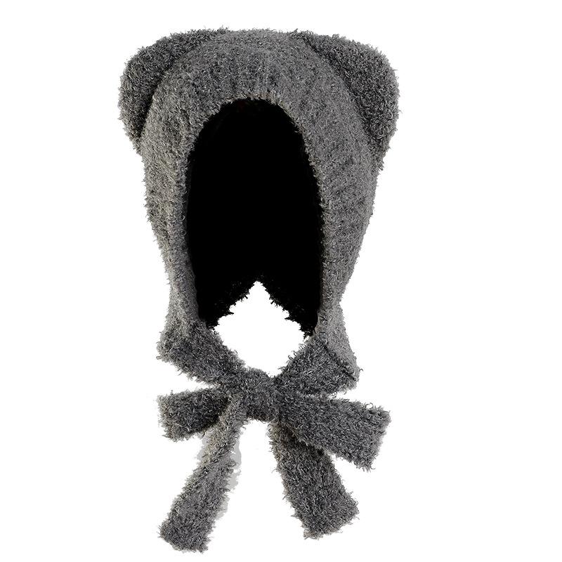 Милая женская серая вязаная шапка в виде медведя с защитой ушей на осень/зиму 2024 г. One Size темно-серого
Милая женская серая вязаная шапка в виде медведя с защитой ушей на осень/зиму 2024 г. One Size темно-серого