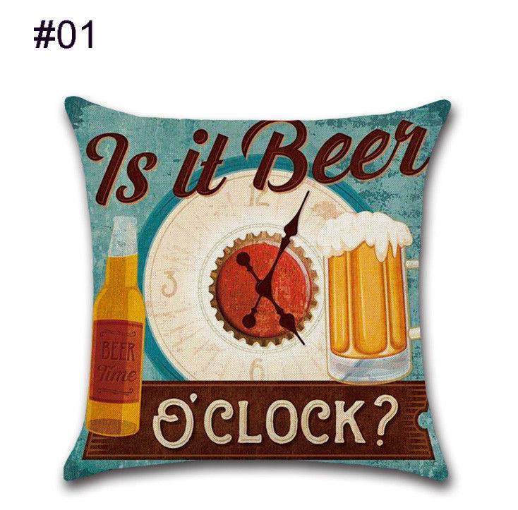 18 Linen Cotton Pillow Case Vintage Beer Wine Bottle Sofa Throw Cover Cushion #01
18 Linen Cotton Pillow Case Vintage Beer Wine Bottle Sofa Throw Cover Cushion #01