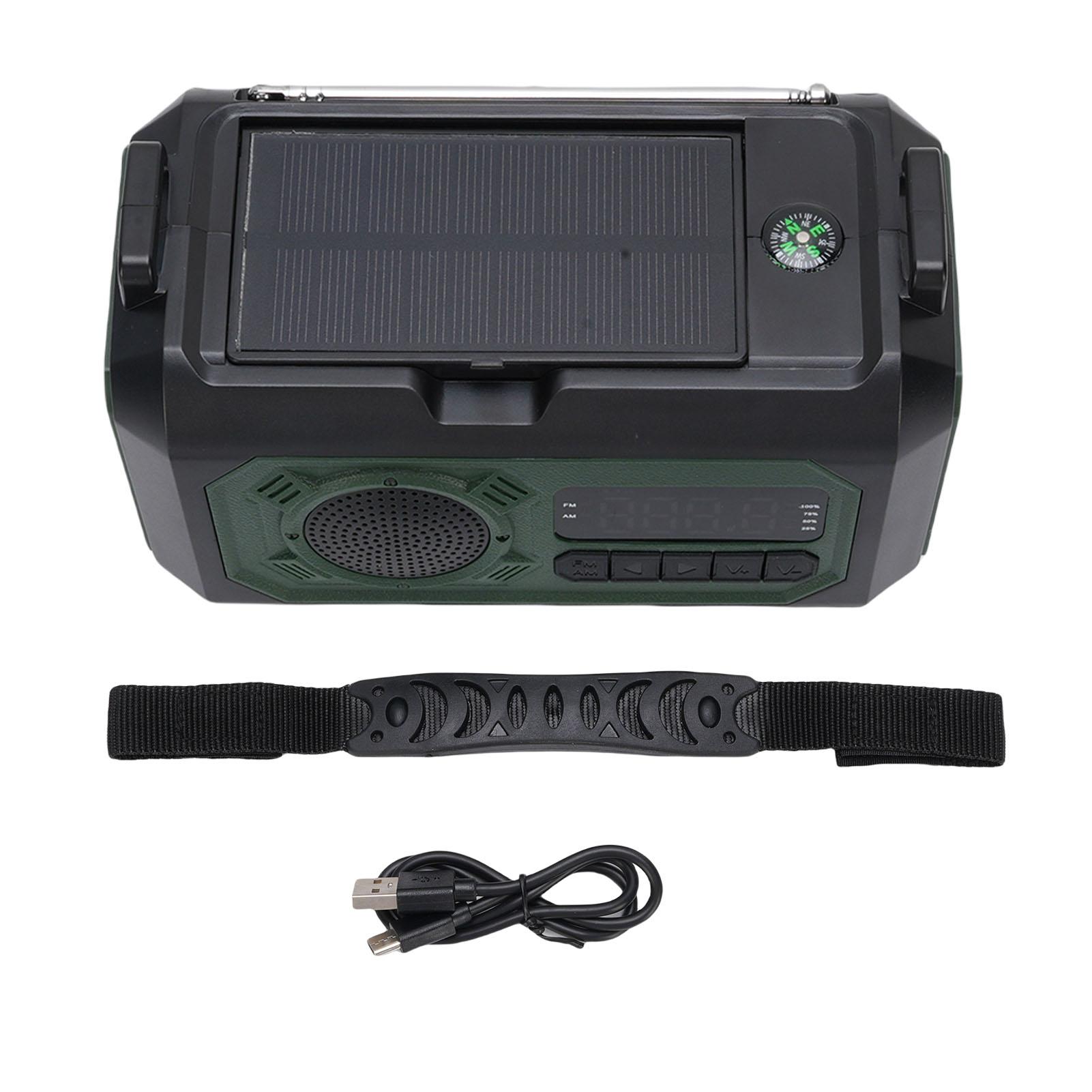 Аварийное радио 12000 мАч Сигнал SOS Фонарик Компас Портативное AM FM WB Радио с ручным приводом для экстренных ситуаций
Аварийное радио 12000 мАч Сигнал SOS Фонарик Компас Портативное AM FM WB Радио с ручным приводом для экстренных ситуаций