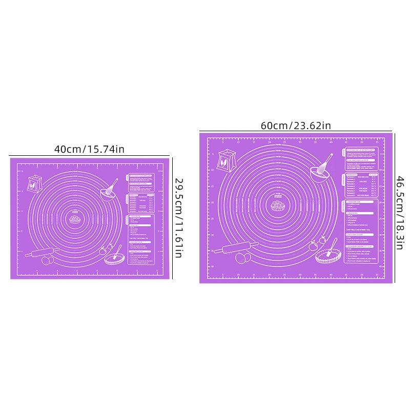 Антипригарний килимок для випічки для тіста, розкачування тіста та замішування - Ідеальний для печива та пирогів - Кухонний інструмент зі шкалою для святкової випічки 60*45cm фіолетовий
Антипригарний килимок для випічки для тіста, розкачування тіста та замішування - Ідеальний для печива та пирогів - Кухонний інструмент зі шкалою для святкової випічки 60*45cm фіолетовий