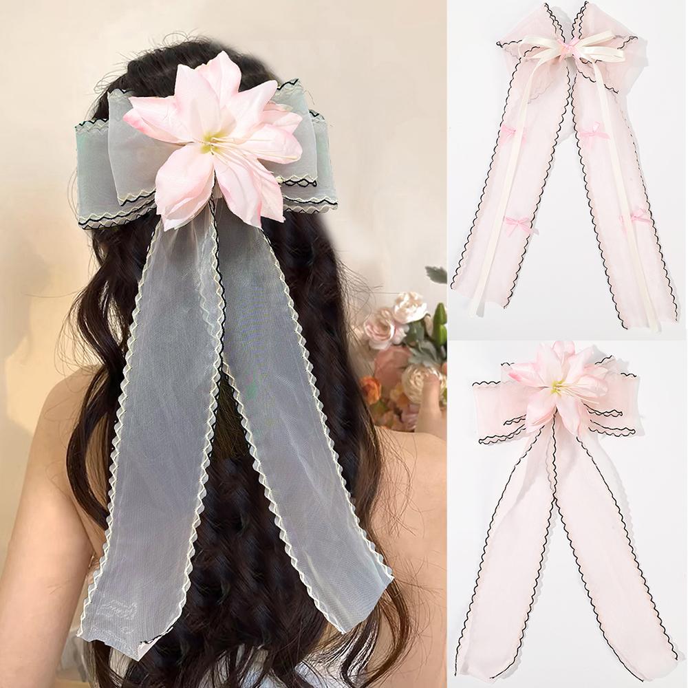 Long ribbon Flower Hairpin Large Barrette Bow Hair Clip For Women Girls Hairgrip Headwear Hair Accessories
Long ribbon Flower Hairpin Large Barrette Bow Hair Clip For Women Girls Hairgrip Headwear Hair Accessories